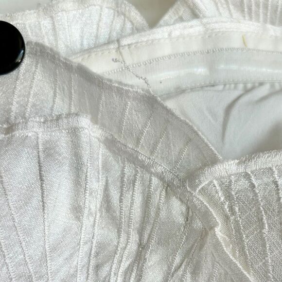 BHLDN Cream Strapless Dress with Floral Accents - Picture 7 of 9